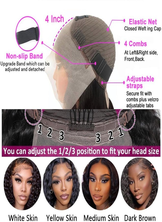 Rozilo Aomllute Deep Wave Lace Front Wigs Human Hair 26 Inch 200 Density 13x4 HD Lace Front Wigs Human Hair for Women Glueless Curly Lace Front Wigs Human Hair Wigs Pre Plucked - Image 5